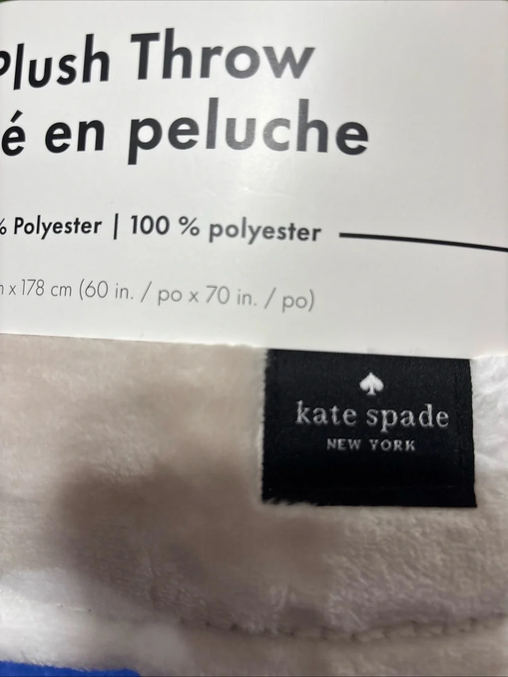 Kate Spade Plush Throw